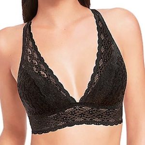 Wacoal Halo Lace wireless bralette size 40 black